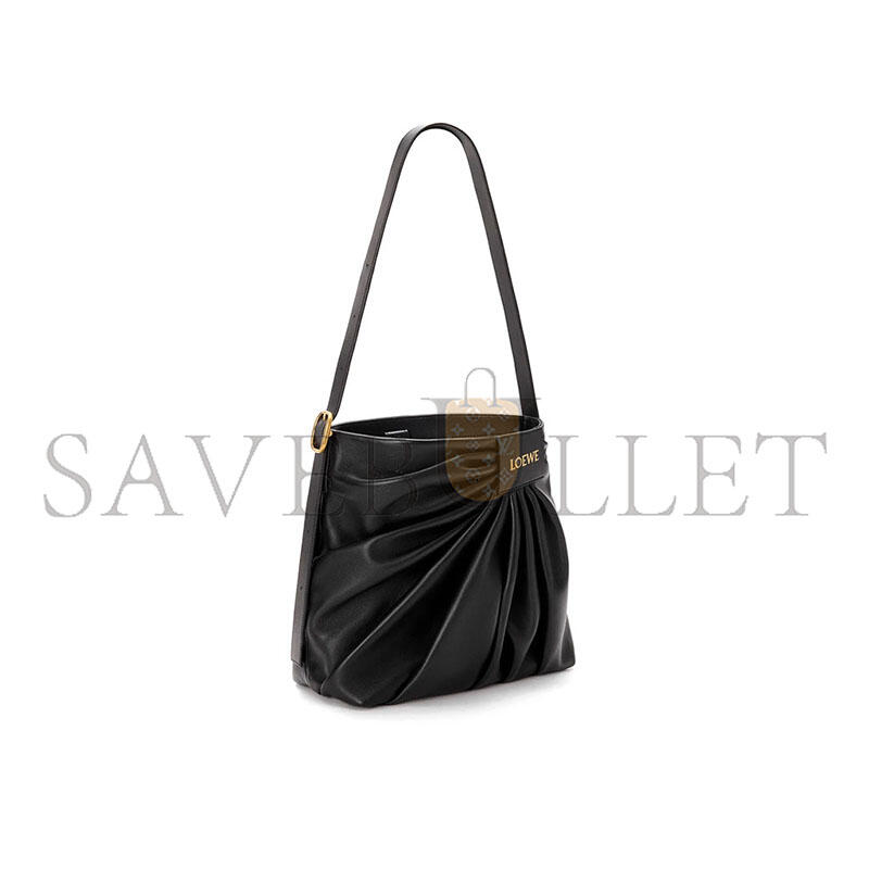 L0ew* draped tote in mellow nappa lambskin adhbdptx01-1100 (30*29*13cm)